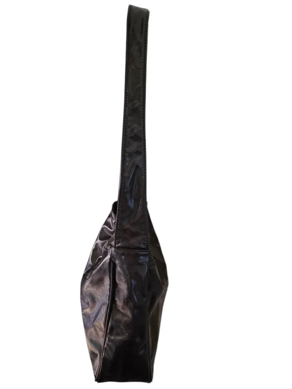 Vintage Chocolate Brown Leather Hobo Bag